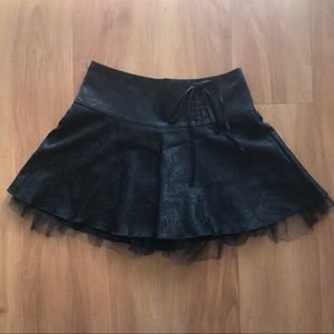 🆕 H&M Embroidered Shiny Silky Tulle Skirt